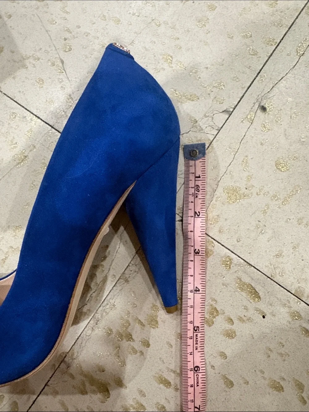 Mavette Madonna Pump Blue Suede EU 39